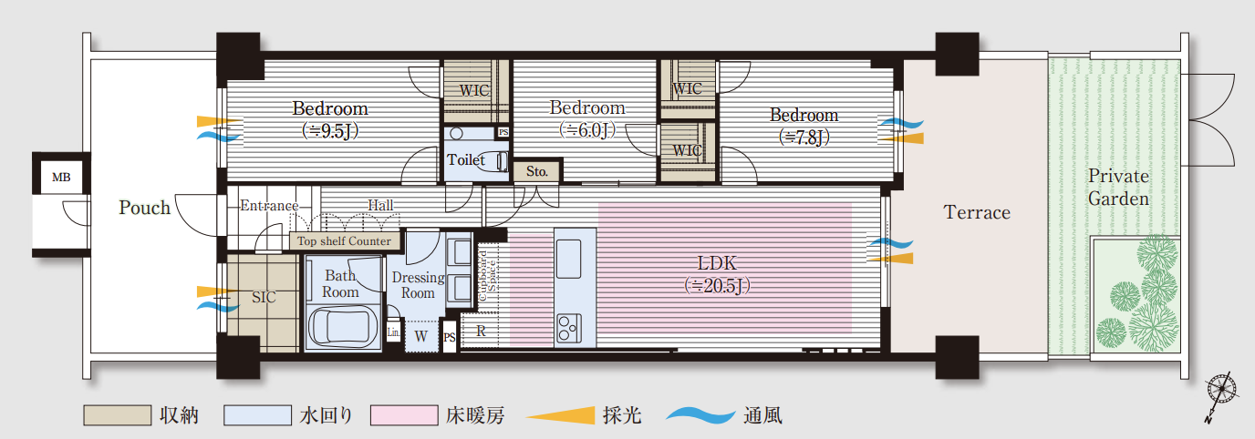 グランフォルム六番町 - 間取り図 グランフォルム六番町